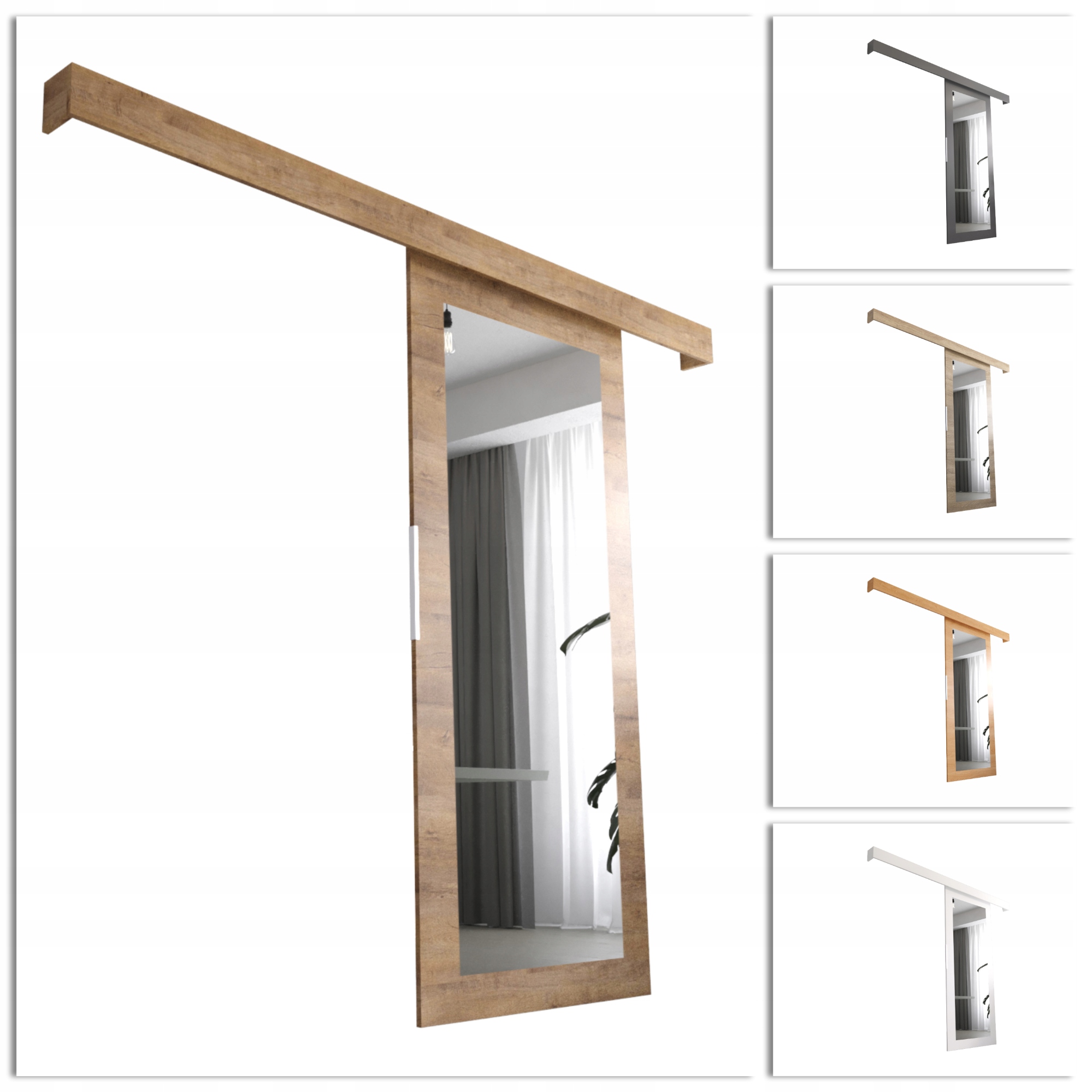 Vnitřní posuvné dveře Denver VDLI106 O-pohovka Zrcadlo 18 mm deska