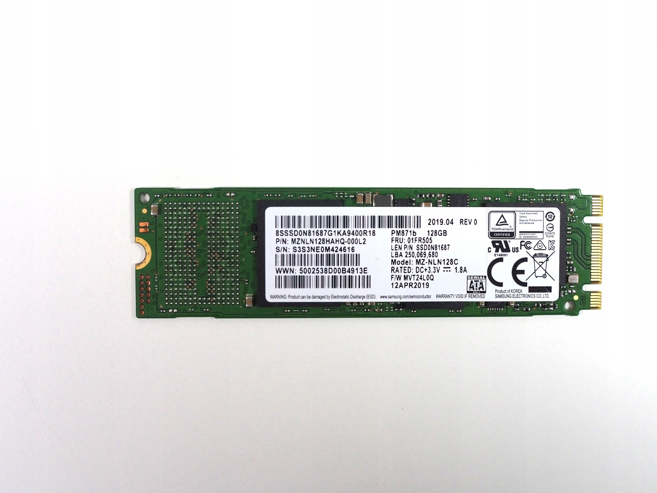Samsung Ssd Pm871 128 w Dyski i pamięci przenośne Komputery