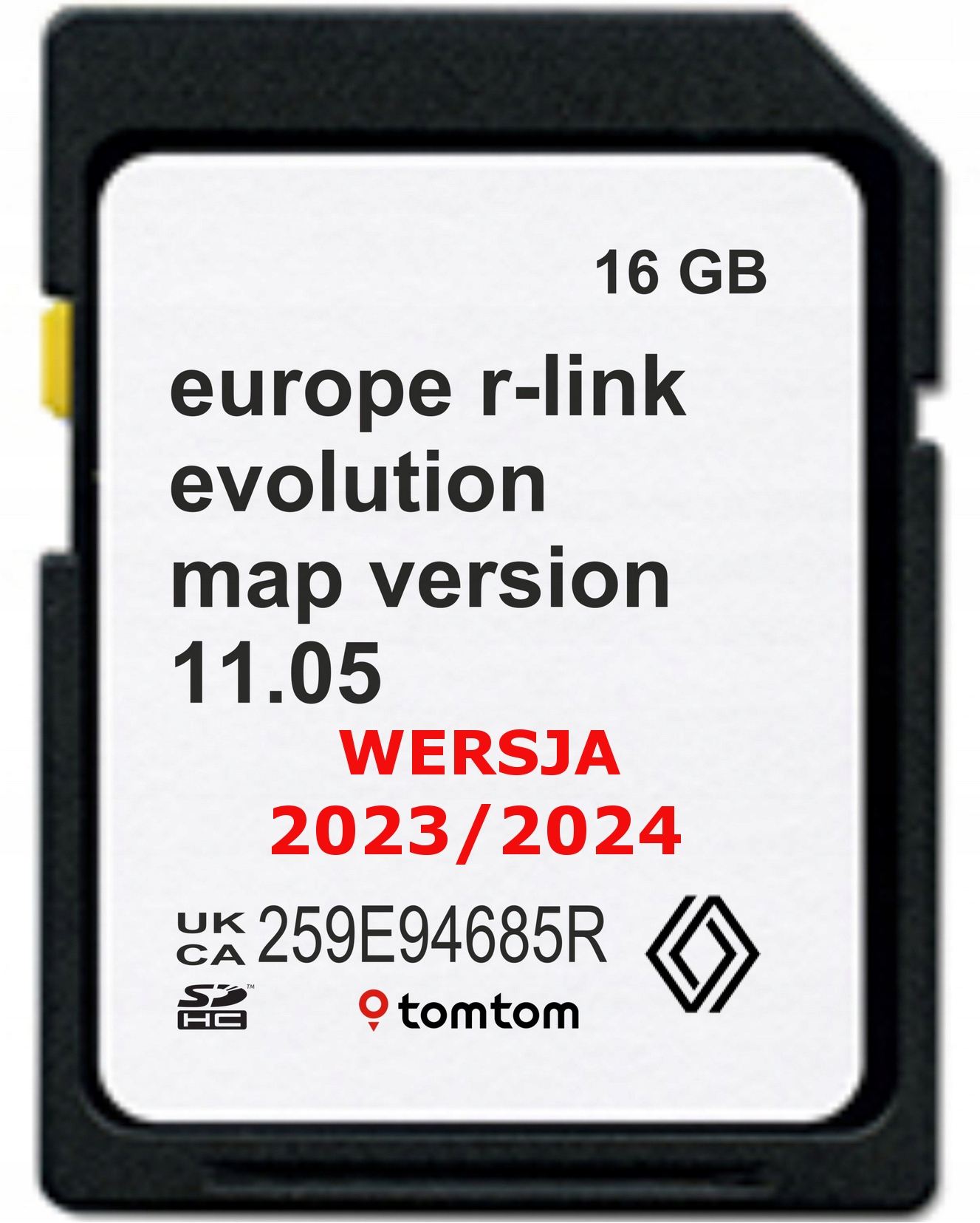 КАРТА RENAULT R-LINK EVOLUTION 2024 11.05 ЄС РАДАРІ - docom.com.ua