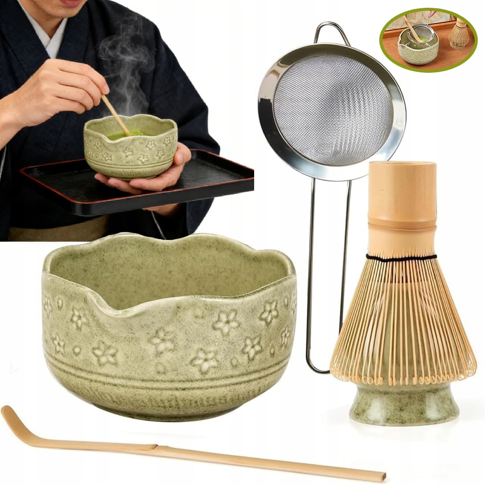 Levně 5V1 Sada Na Čaj Matcha, Miska Na Matcha, Sada Na Vaření Matcha