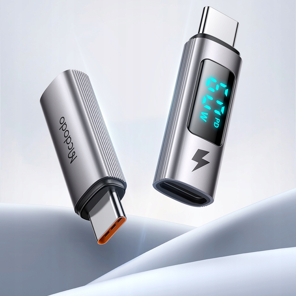 MCDODO ADAPTER PRZEJŚCIÓWKA USB-C USB TYP C DO LIGHTNING IPHONE 60W MIERNIK Marka McDodo