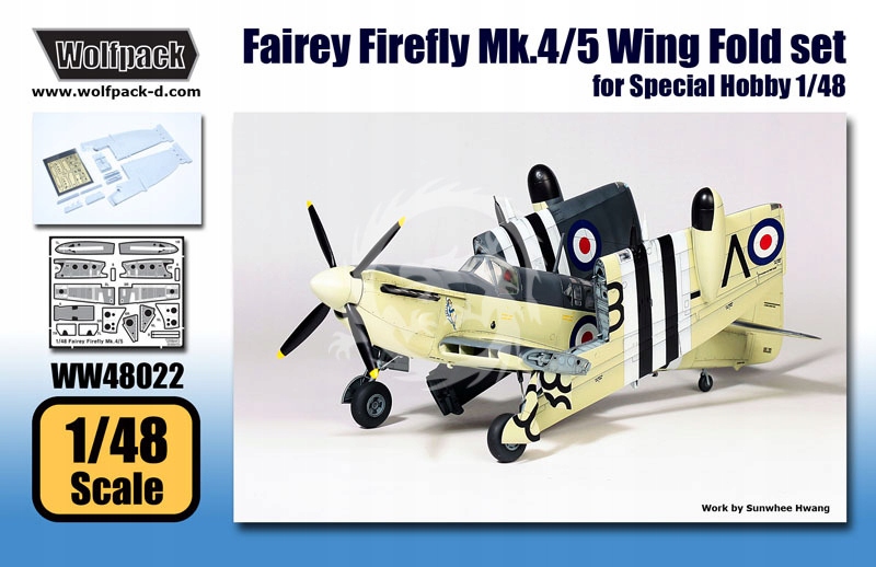 Fairey Firefly Mk.4/5 Wing Fold set Wolfpack WW48022 1/48
