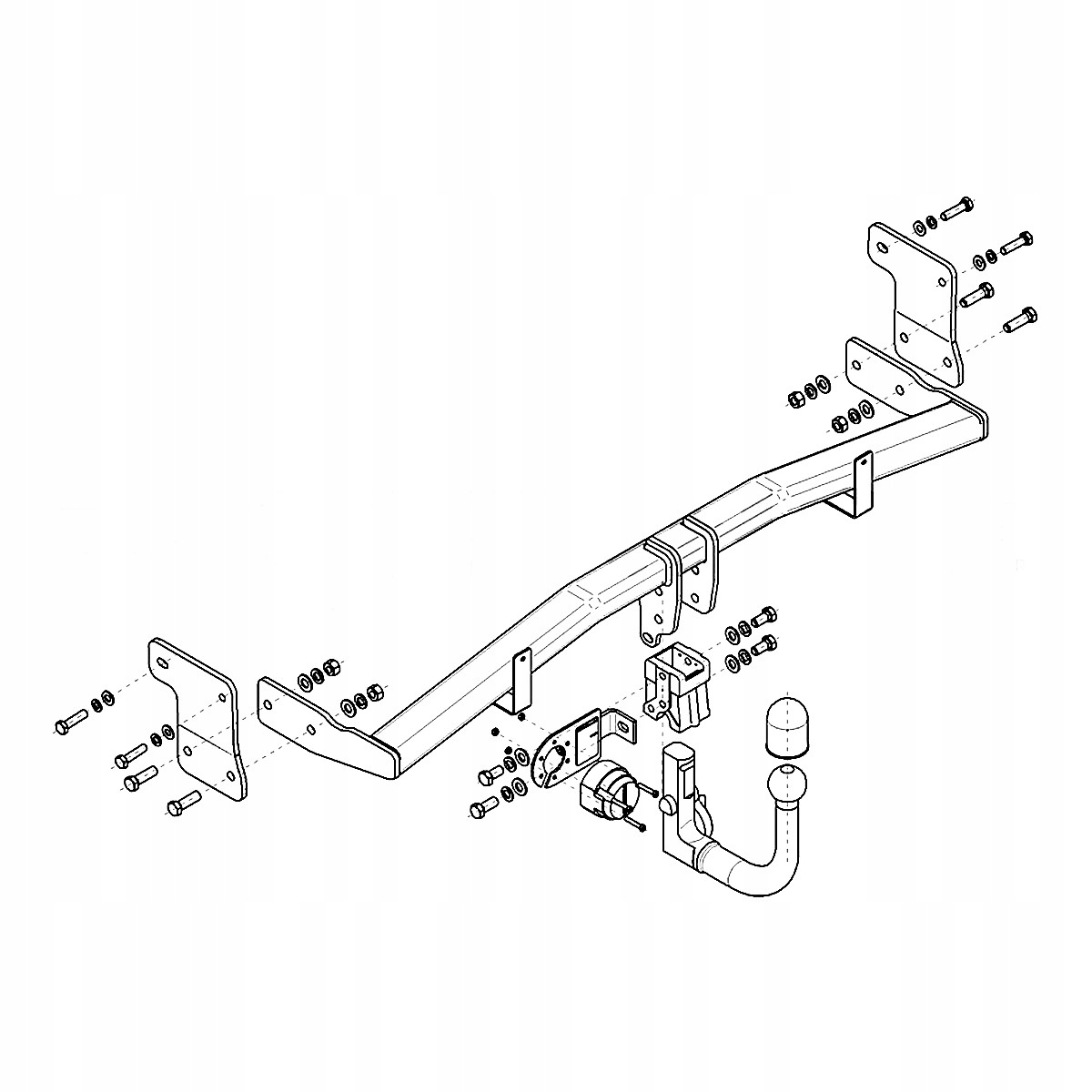 Hak Wypinany do Hyundai i30 3 III PD Kombi 17-20 MODUŁ 13 PIN GRATIS Nowy Producent Steinhof