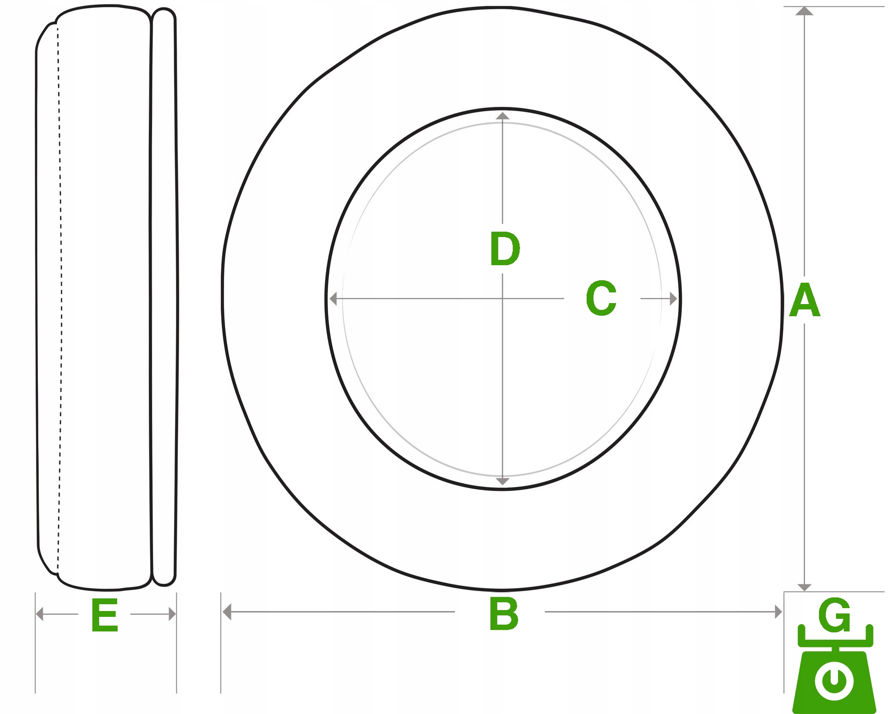 GUMKI NAKŁADKI EARHOOK DO APPLE AIRPODS EARPODS Kolor dominujący czerwony