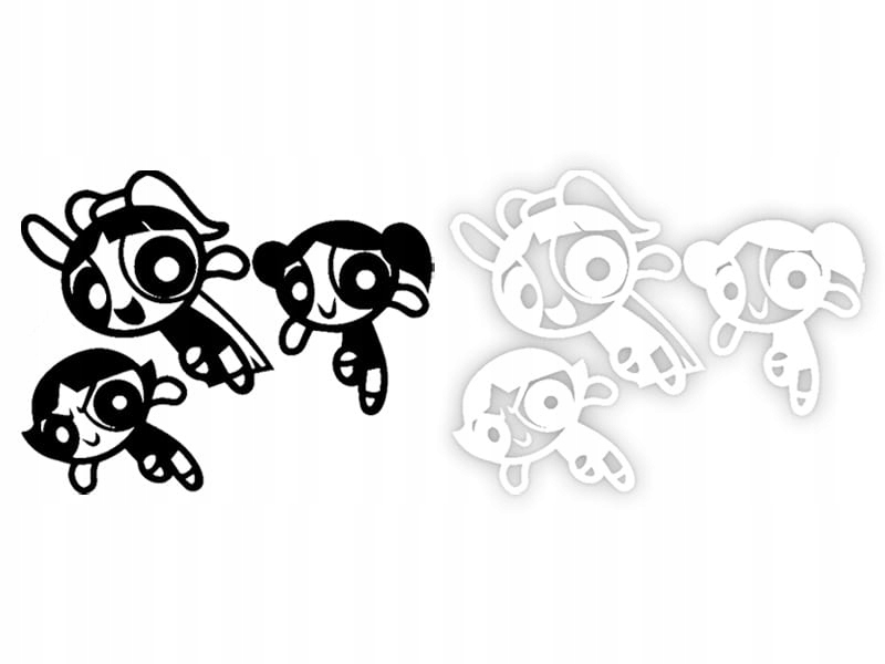 ATOMÓWKI - Naklejka na samochód na auto KOLOR