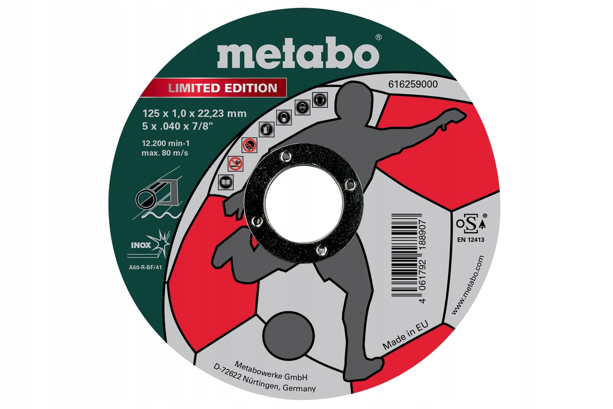 METABO TARCZA TNĄCA 125x1,0x22,2 INOX 1mm