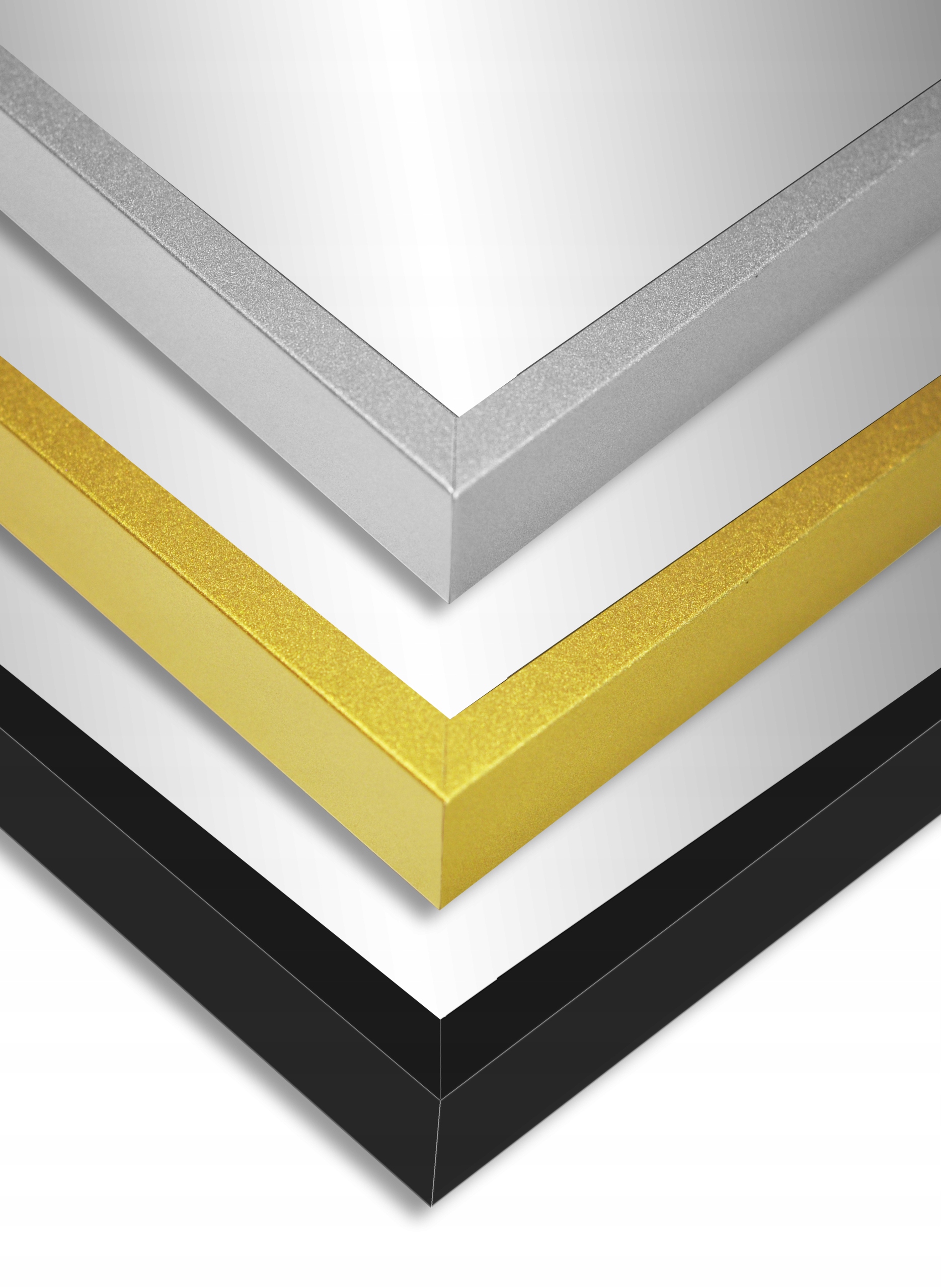 LUSTRO CZARNE LOFT 70x50 PROSTOKĄT ALUMINIUM Wysokość 700 mm