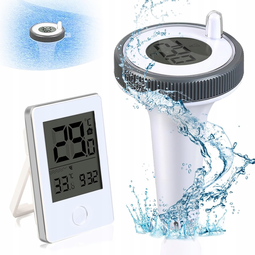 Bezdrátový Digitální Bazénový Teploměr IP67 Voděodolný Do Vany Senzor