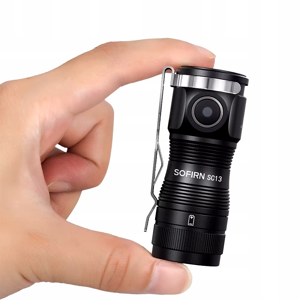 Mini Výkonná svítilna Sofirn SC13 1200lm Led SST40 akumulátor 18350 1100 mAh