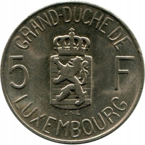 Luksemburg 5 franków 1962
