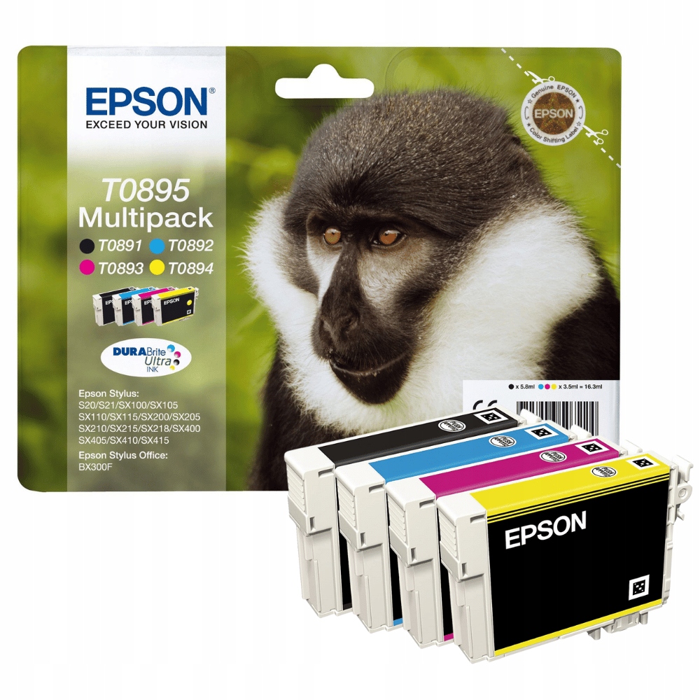 Epson tusz T0895 4-pak CMYK Stylus SX105