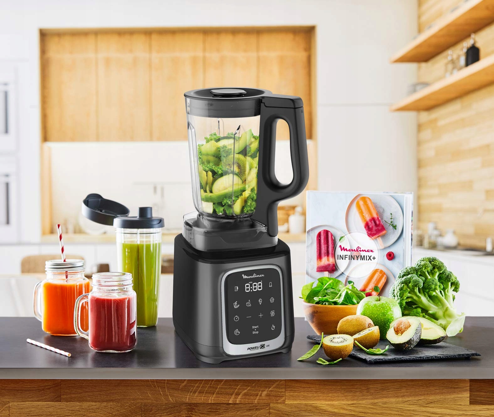 MOULINEX InfinyMix Blender 1600W 5 Programów Tritan 1.75L BPA Free — miniatura 3
