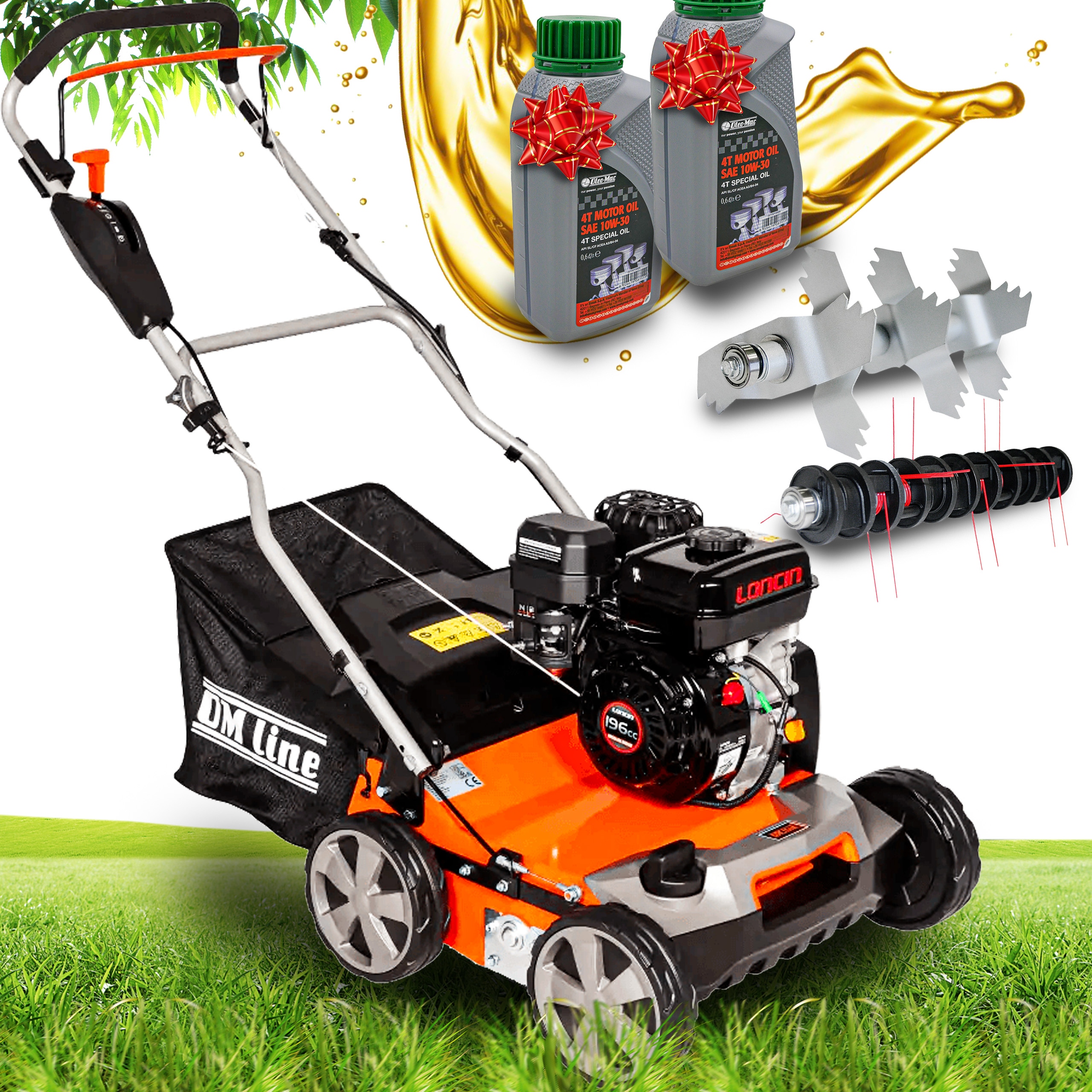 WERTYKULATOR AERATOR SPALINOWY DO TRAWY OLEO-MAC OM LINE WE40L 40CM 6,5KM