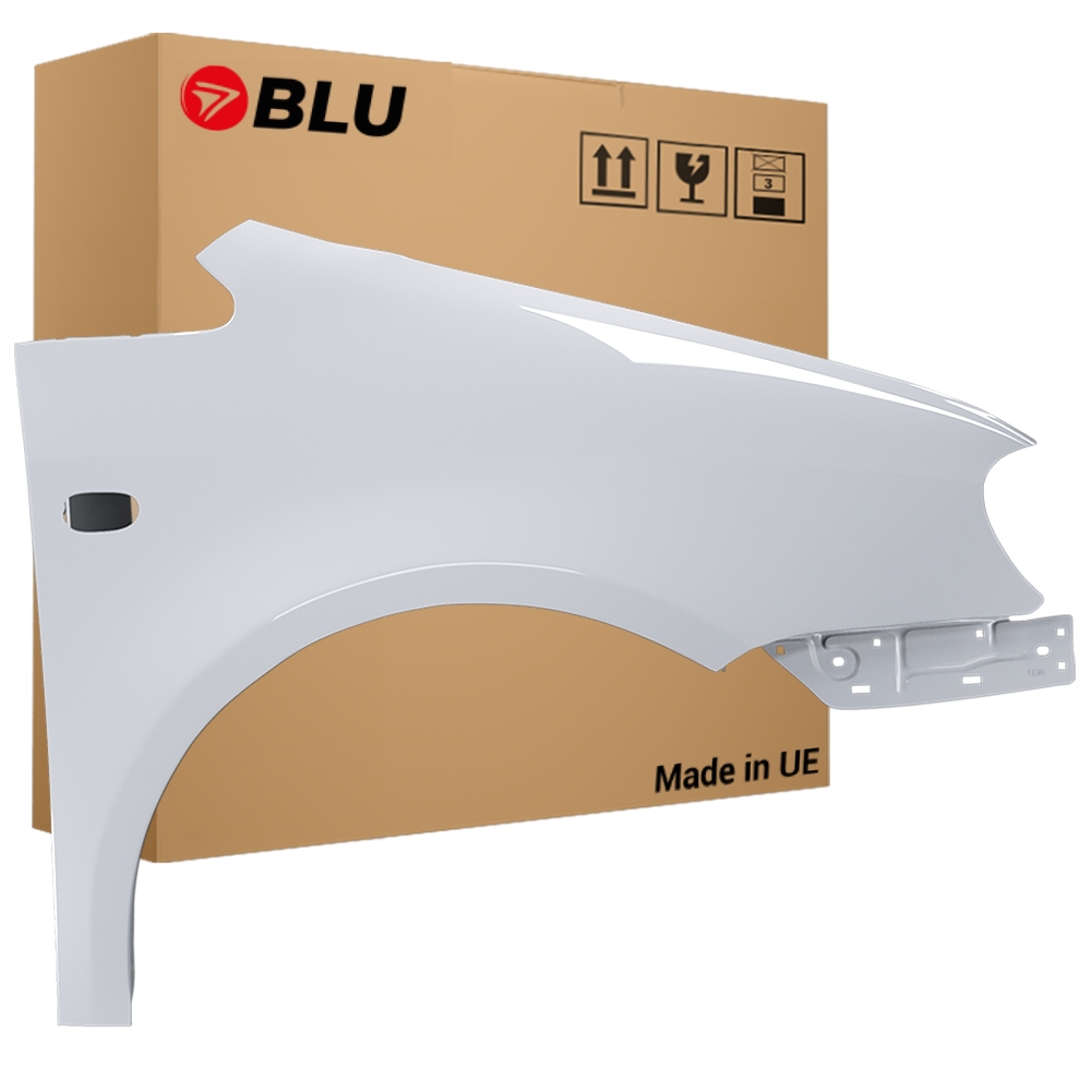 Blu Blatník Vw Caddy III 3 2K LA7W pravý stříbrný 2004-2010 přední pozink