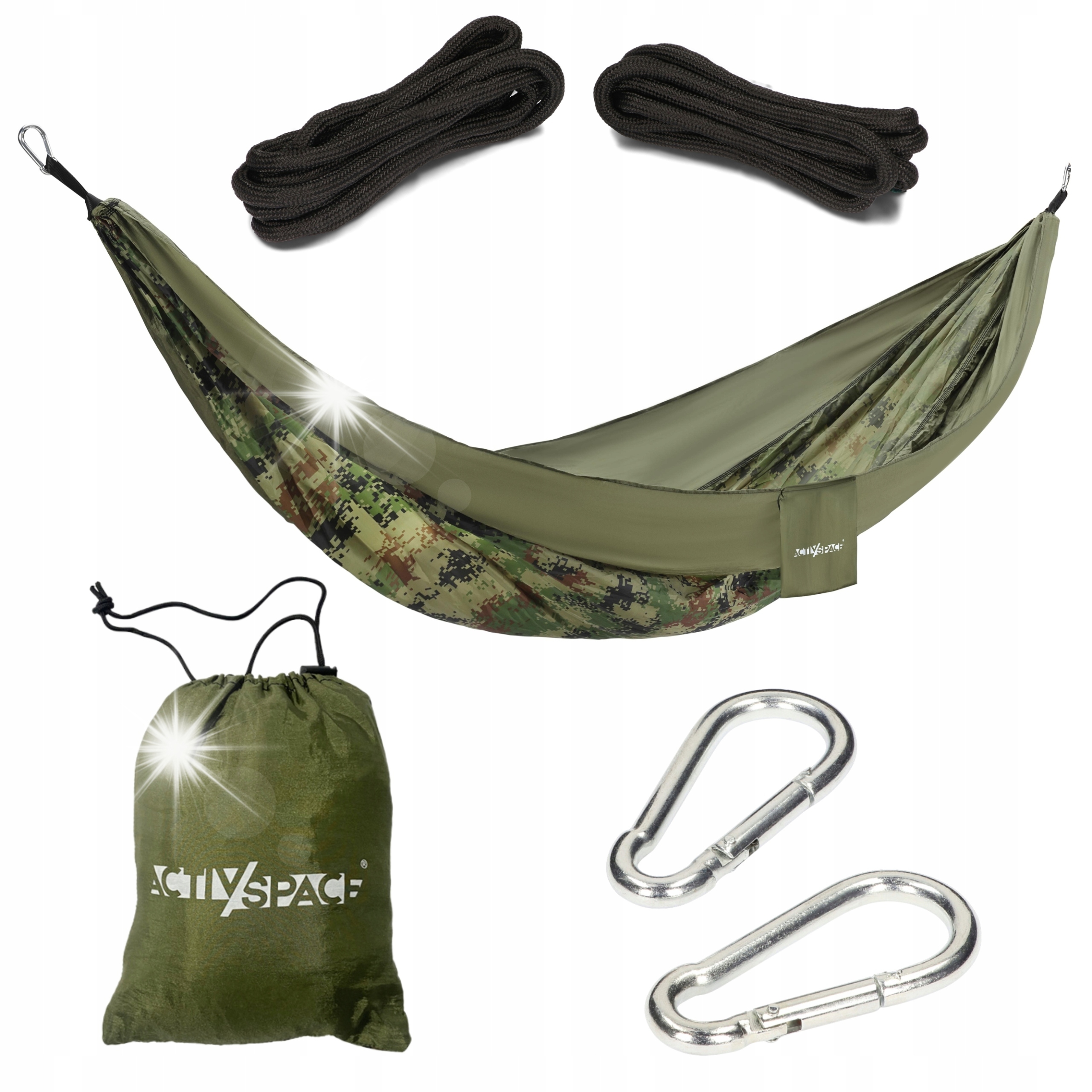 Hamak Turystyczny Survivalowy Podróżny Na Biwak Duży Lekki I Przenośny Moro