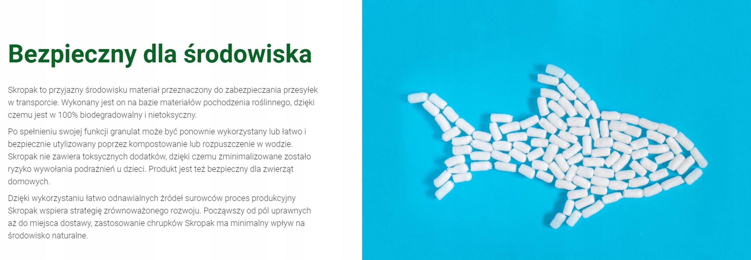 Wypełniacz SKROPAK eko chrupki 500L Waga 31.5 kg