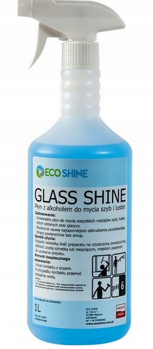 ECO SHINE GLASS SHINE 1L PŁYN DO MYCIA SZYB Z ALKOHOLEM