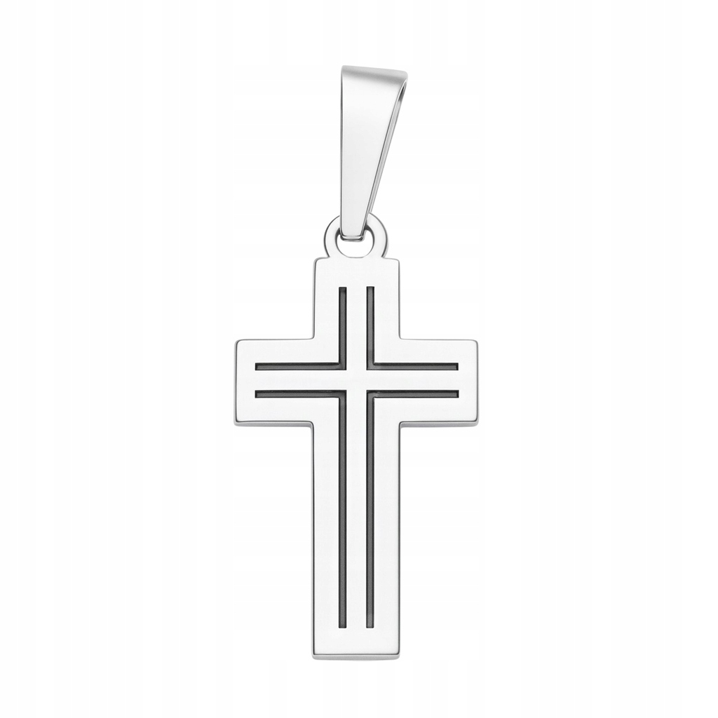 Stříbrný křížek Ag 925 rhodiovaný KC018RM