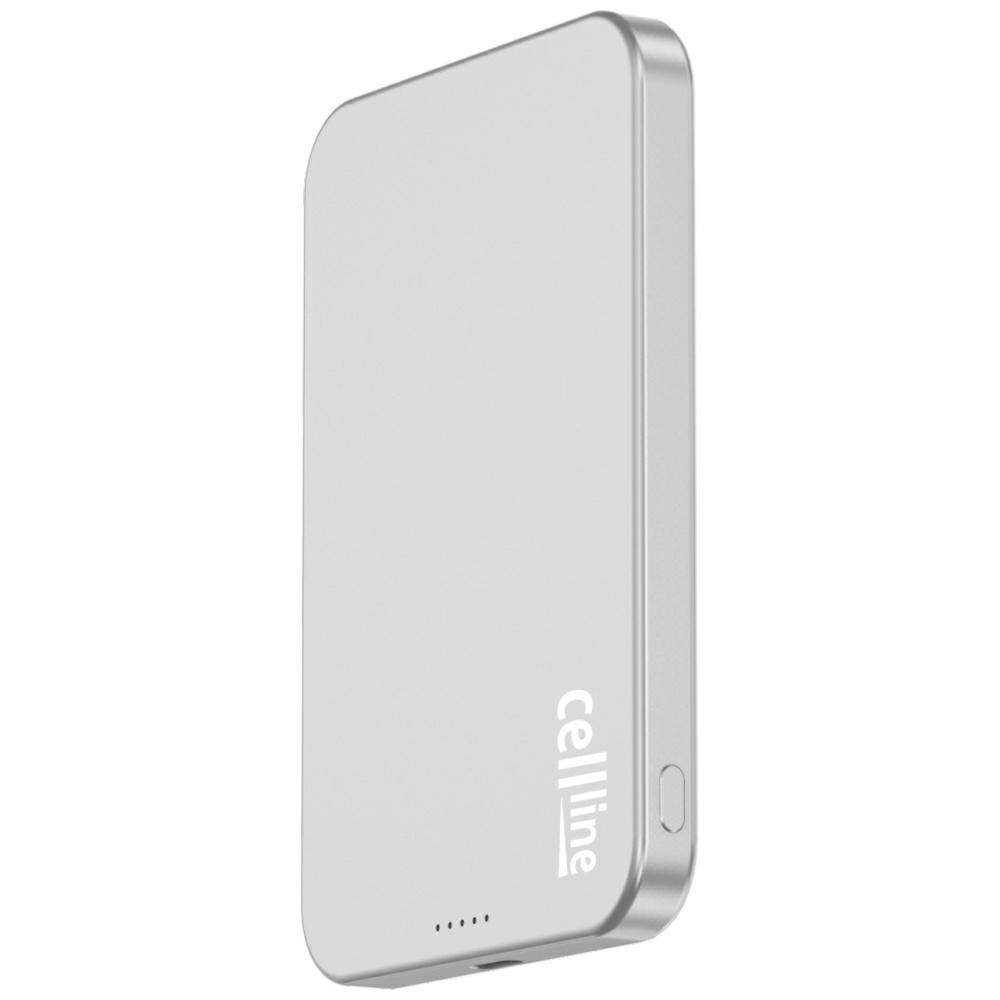 Mini Powerbank Cellline MagSafe 5000mAh Qi2 15W CL-MBP-02 szary /titanium M