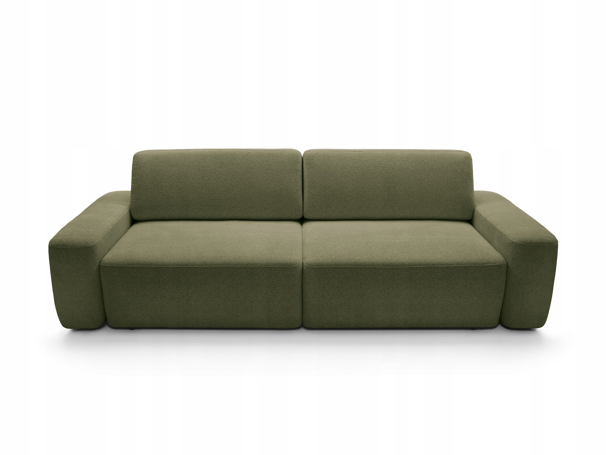 Rozkládací pohovka Veo S Funkcí Spaní, šenilová tkanina, zelená