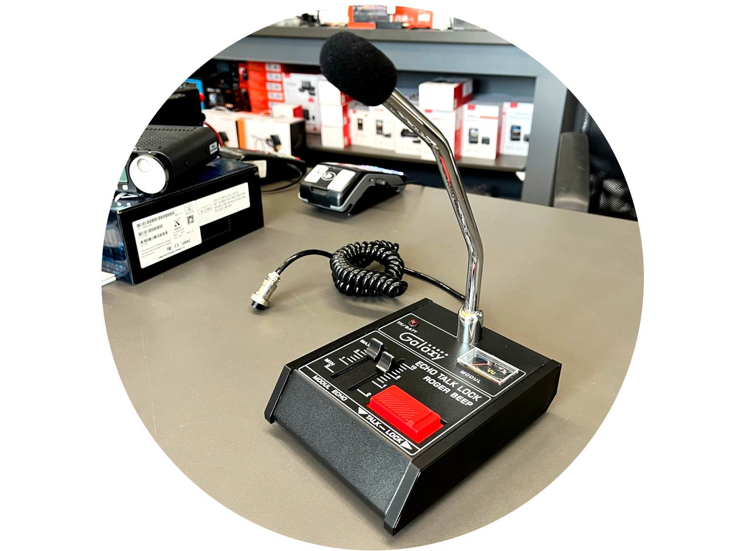 Galaxy Echo Master mikrofon stołowy Cb Echo Roger Beep wzmocnienie Sadelta