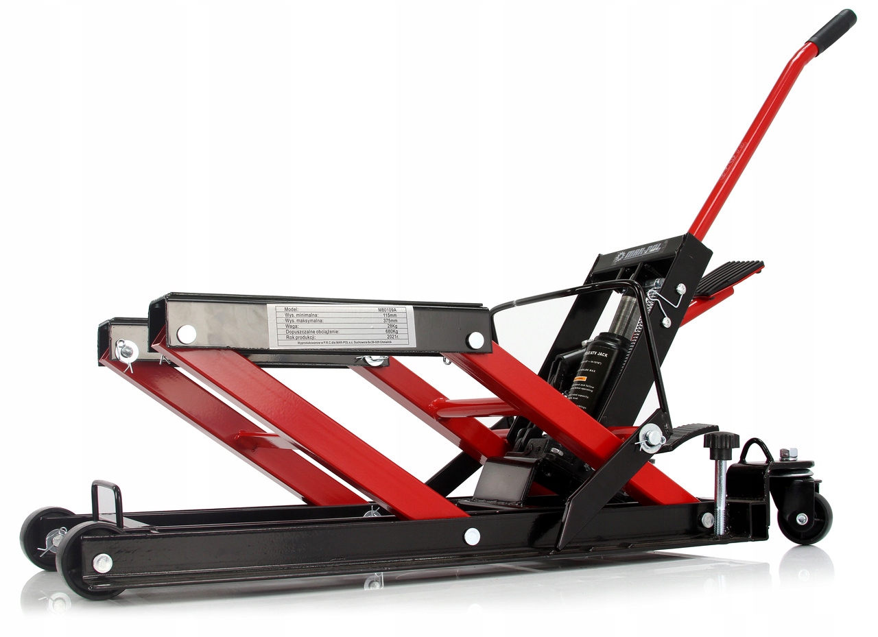 PODNOSNIK SERWISOWY ATV 680kg 1500lbs MOTOCYKLA Maximum Lifting Height 380 mm