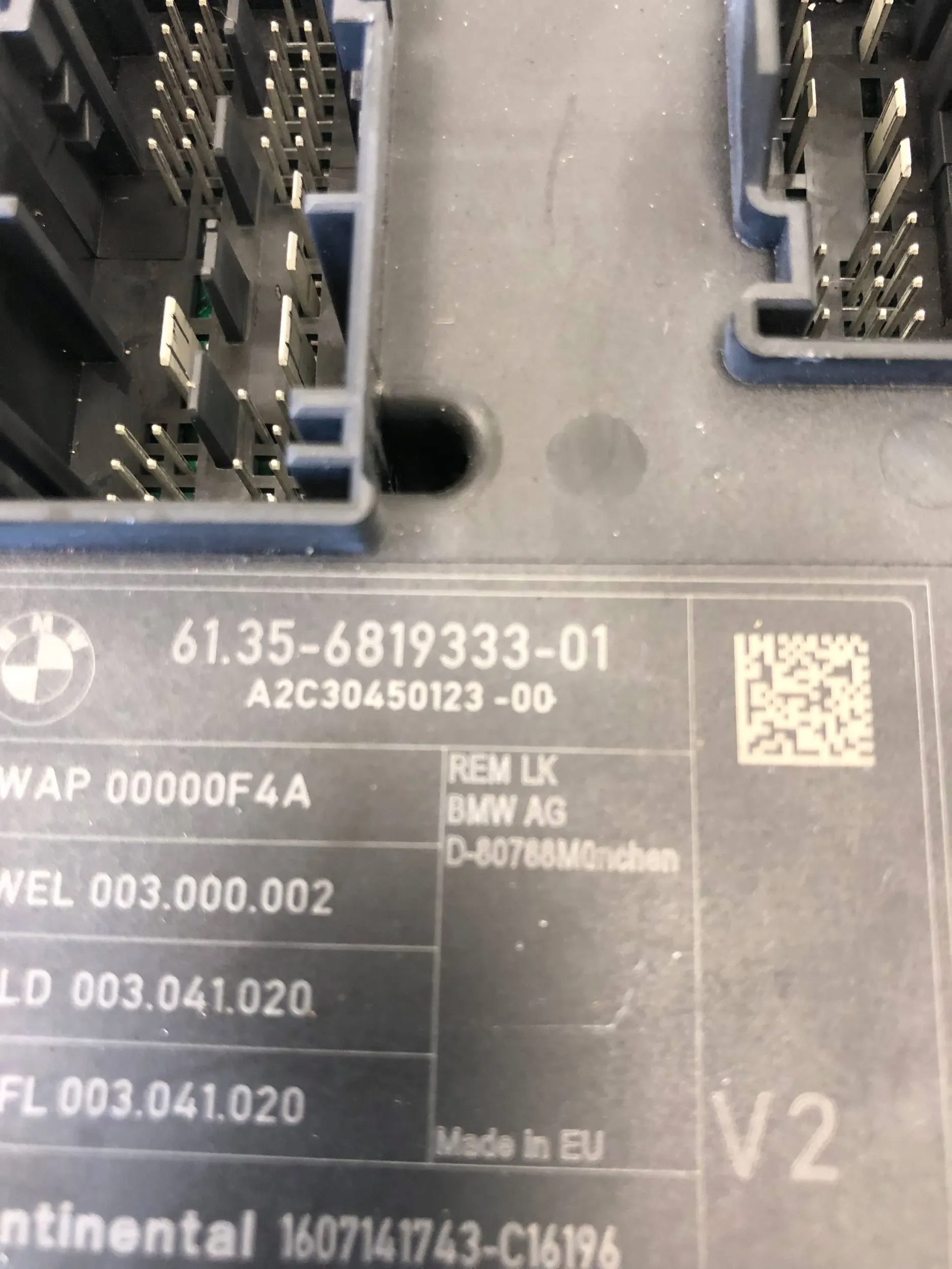 module control unit REM BMW F30 LCI LIFT 6819333