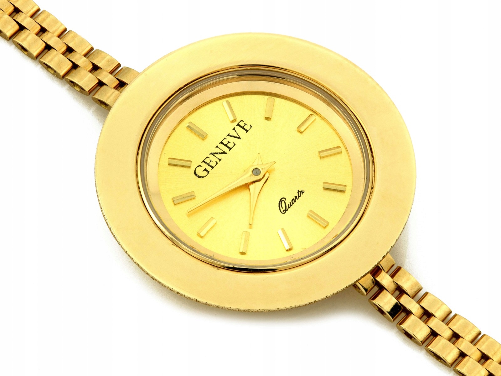 Dámské zlaté hodinky 585 elegantní s klasickým kulatým pouzdrem prémiového stylu