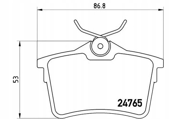 Brembo Brzdové Destičky Citroen Berlingo 08- Zadní B