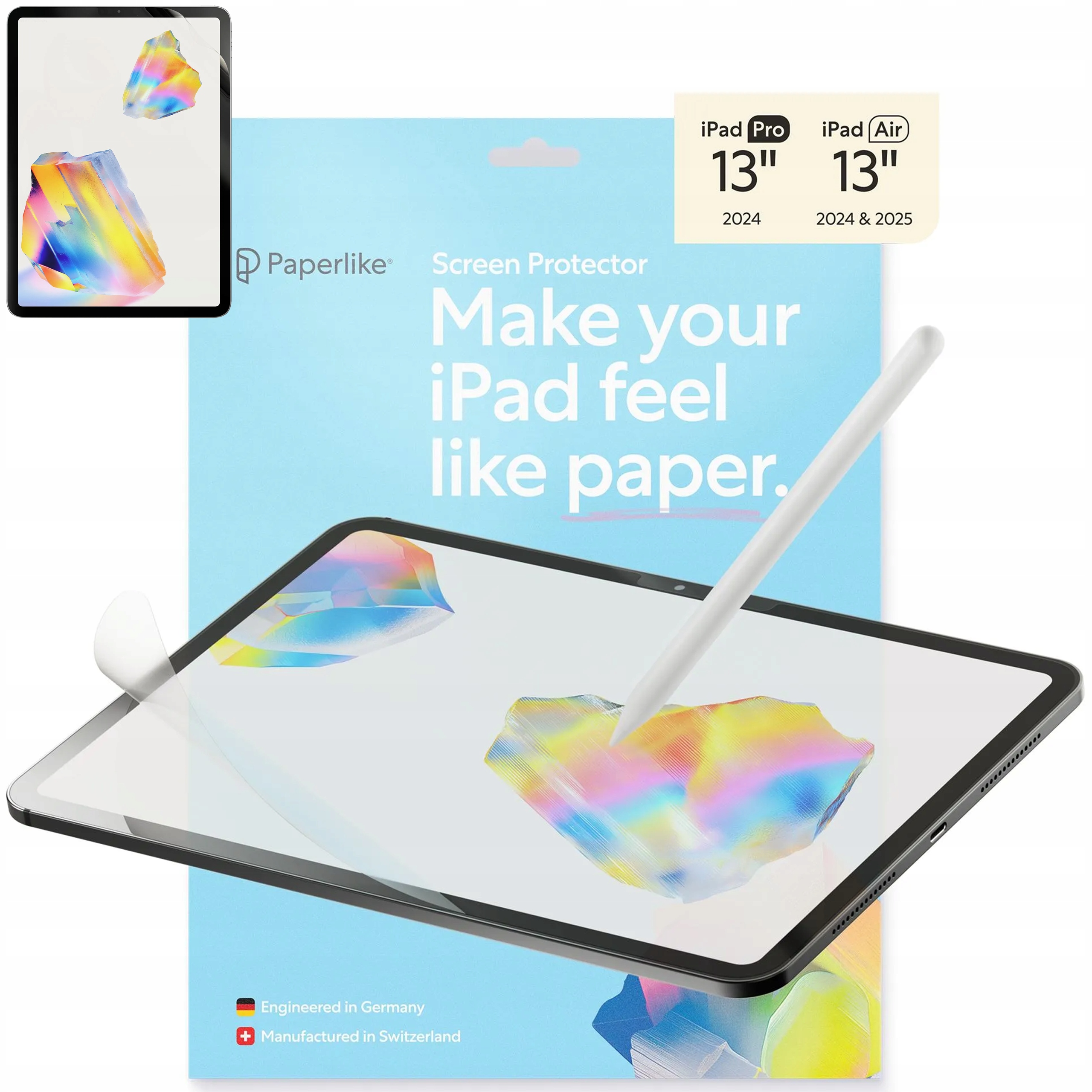 Paperlike 3 Fólie na displej pro iPad Air 13" M4 M3 M2 jako papír