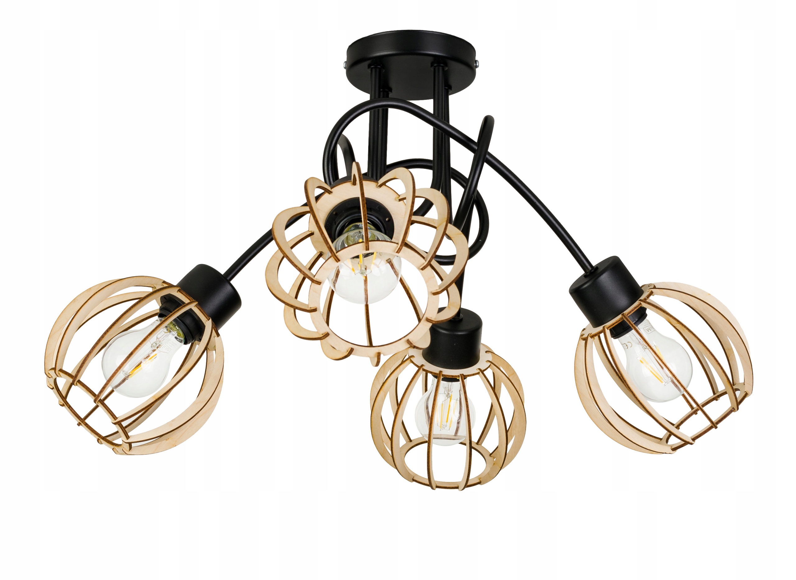 Stropní svítidlo závěsný lustr Loft stropní svítidlo Kula 4