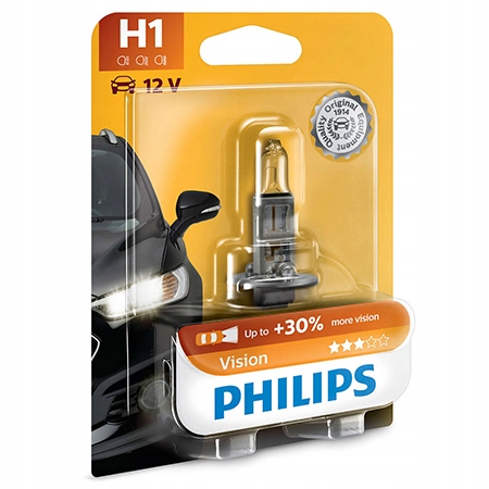 

Philips Żarówka H1 Vision 55W +30% więcej światła
