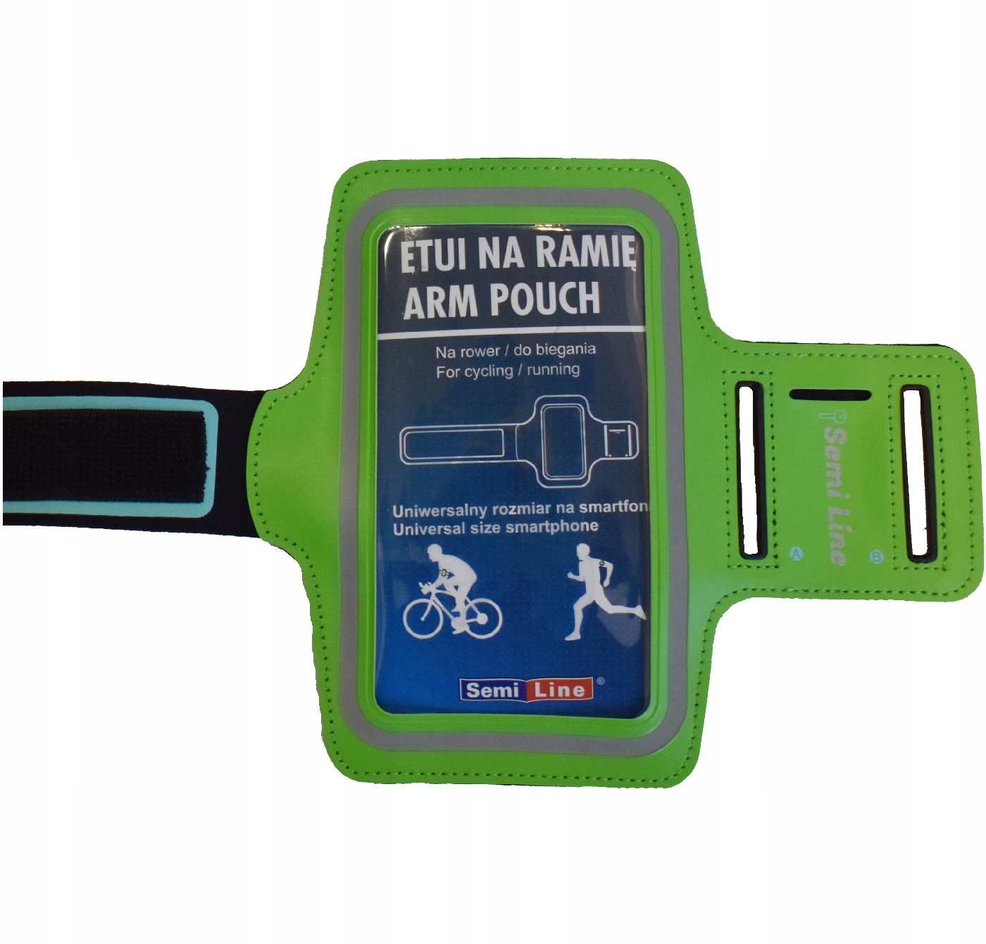 ETUI NA RAMIĘ DO BIEGANIA OPASKA NA TELEFON ZIELEŃ