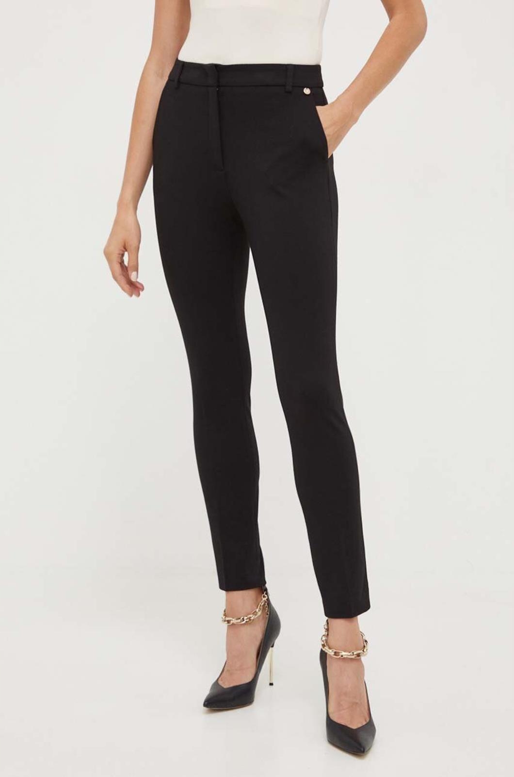 Liu Jo Černé Kalhoty S Okrajem (38)