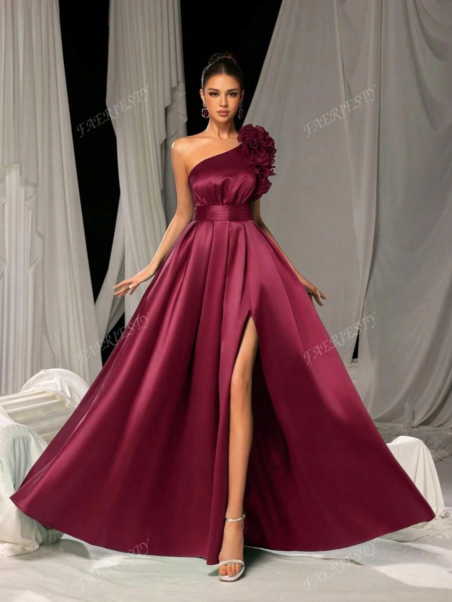 KC72207 Faeriesty Balová Šaty S Rozkládacími Květinovými Aplikacemi (10) XL