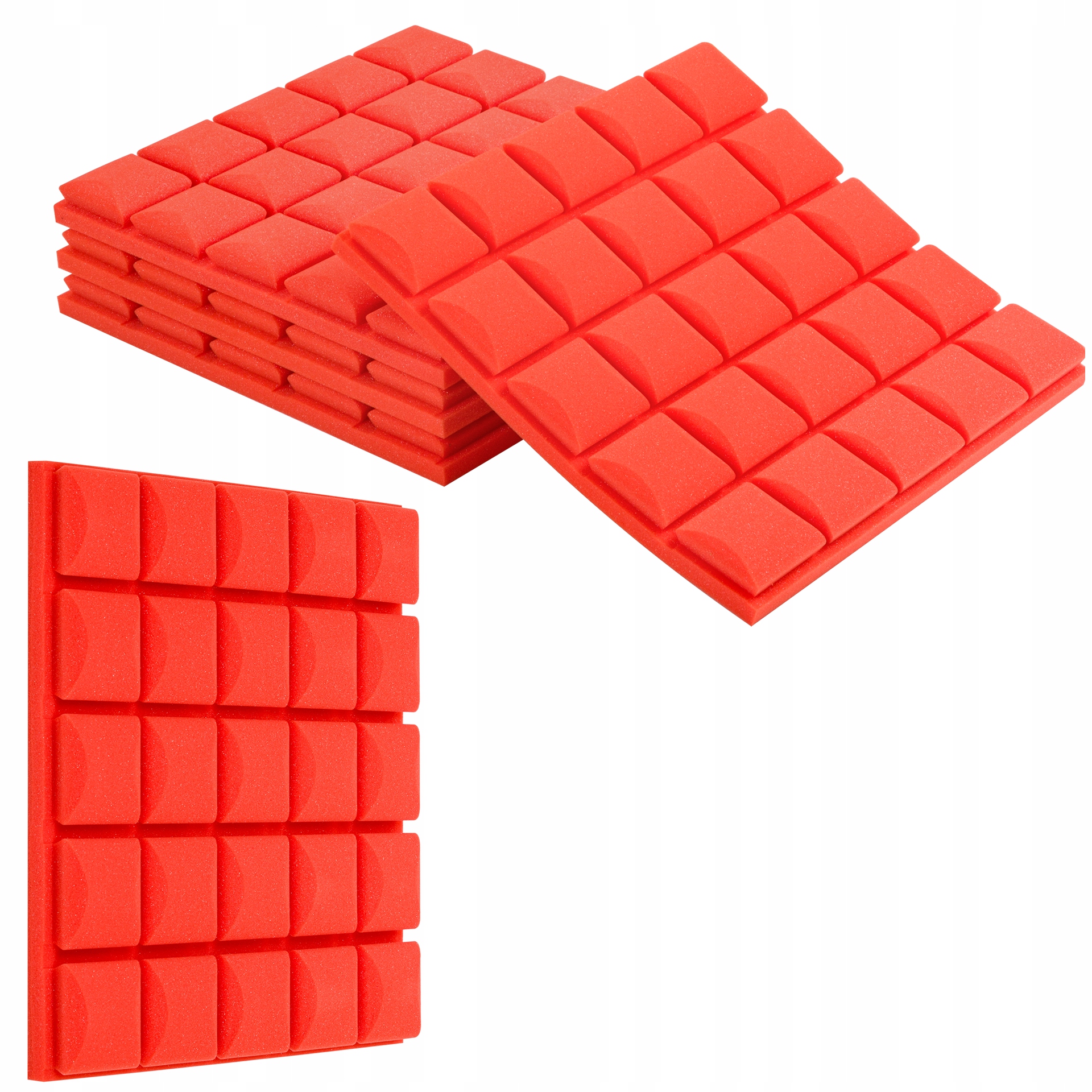 Akustické panely pro tlumení nárazů stěny, akustická deska houbička hladká, 5 cm