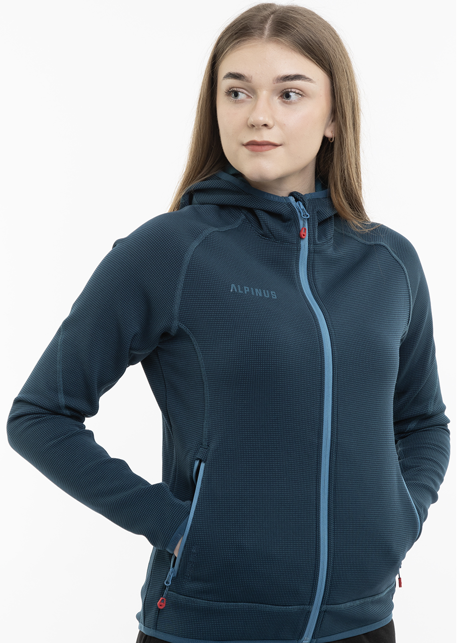 Alpinus mikina s kapucí s rozepínacím sportovním fleecová mikina roz.XS