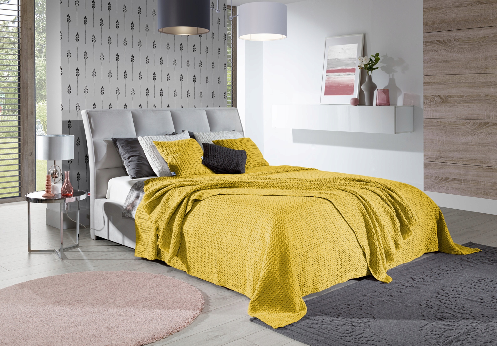 Přikrývka Na Postel 180x220 Favo Barva Yellow E27813