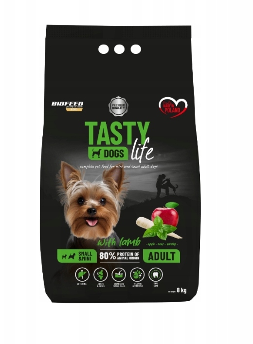 Levně Biofeed Tasty Dogs Life Adult Small & Mini With Lamb 8 Kg