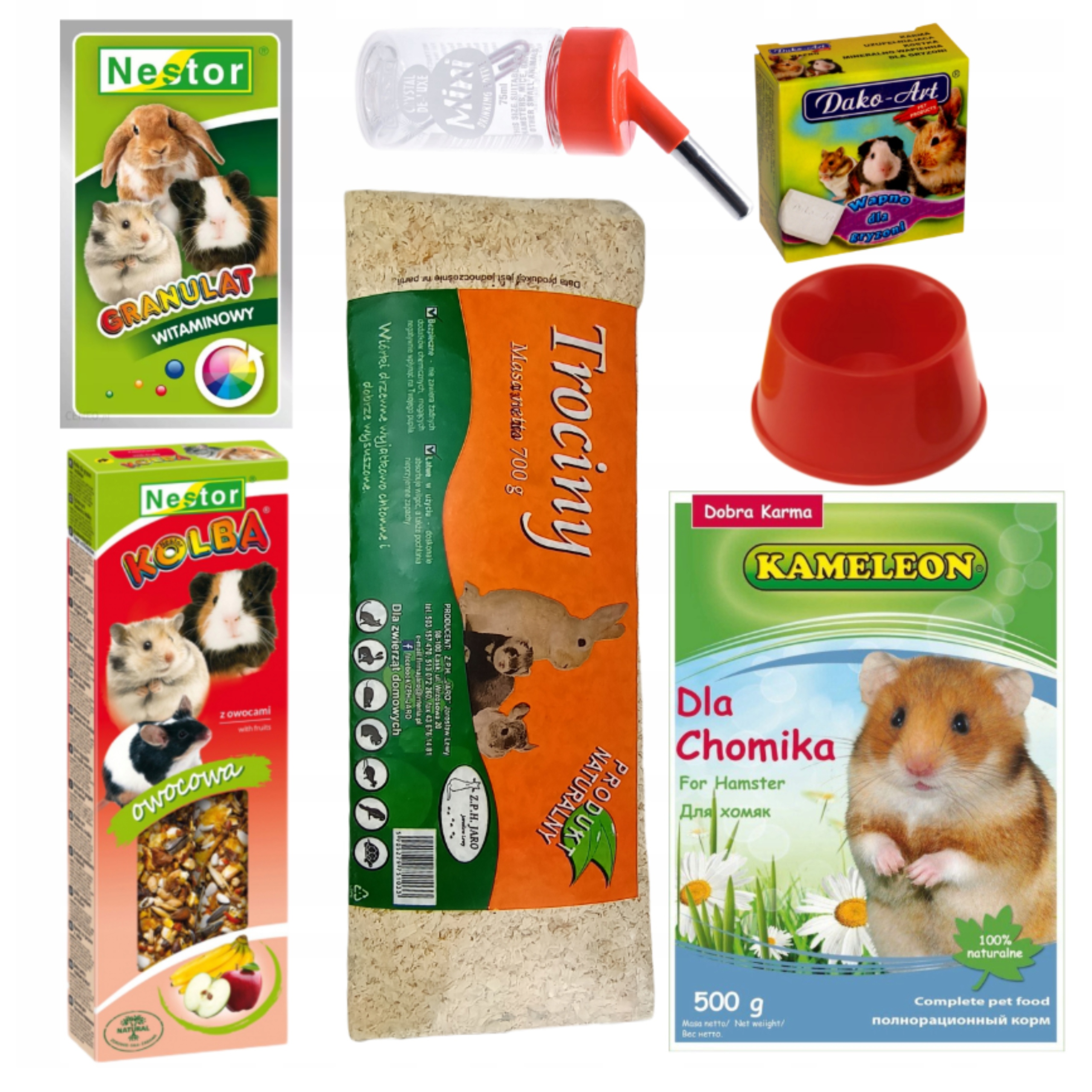 Levně Sada Do Klece Pro Křečka na start Krmivo Trocin