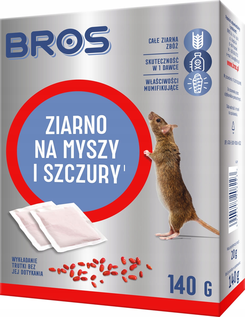 

Bros Trutka Ziarno Na Myszy I Szczury 140G