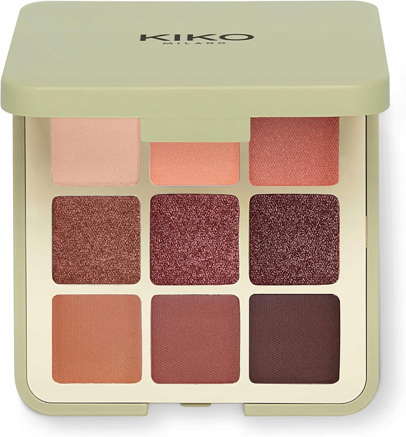 Kiko Milano Paleta 9 stínů Přírodní Veganské Matné Perlové Metalické