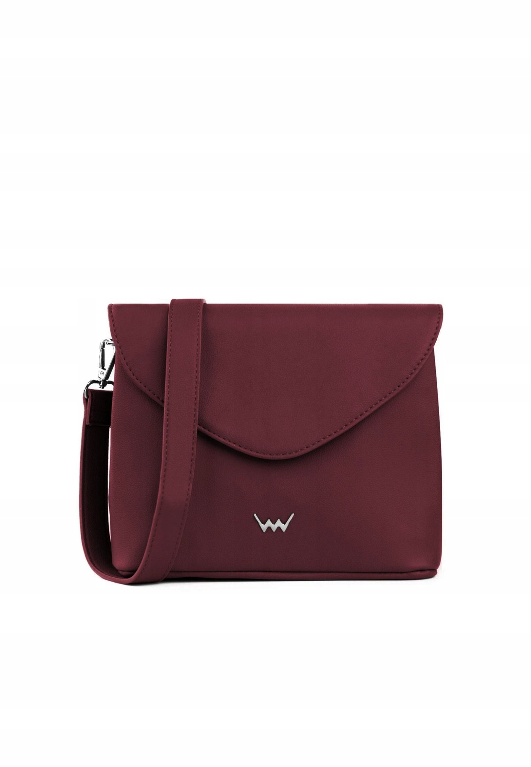 Crossbody kabelka Vuch Naysa vínová koženka se zipem a magnetem
