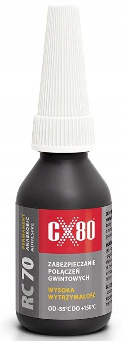 

CX80 RC70 Klej Anaerobowy Do Gwintów Mocny 10ML