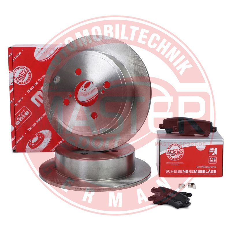 Kotouče brzdové destičky zadní Toyota Corolla E12 1.4 1.6 benzín 2001-2006