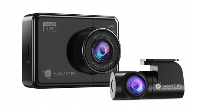 Navitel R9 Dual Wideorejestrator Gps Wi-Fi Full Hd 2 Kamery Przód Tył