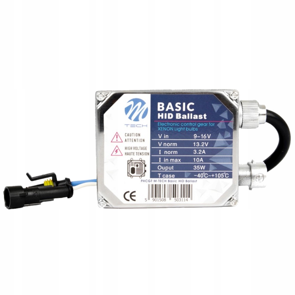 

Przetwornica Xenon Cyfrowa 12V 35W Phc M-Tech Hid