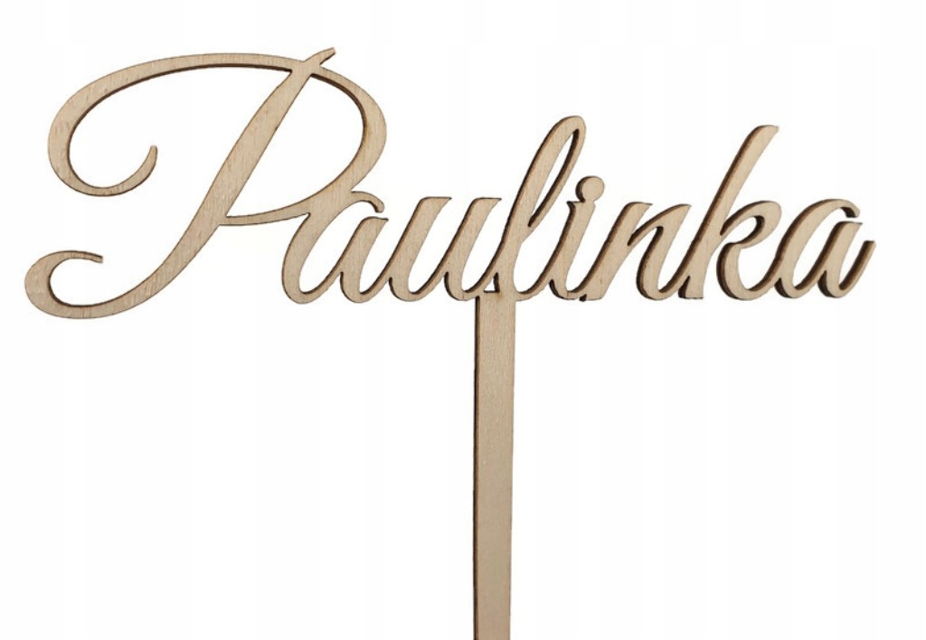 

Topper piker z iminiem Dowolne Imię drewniany