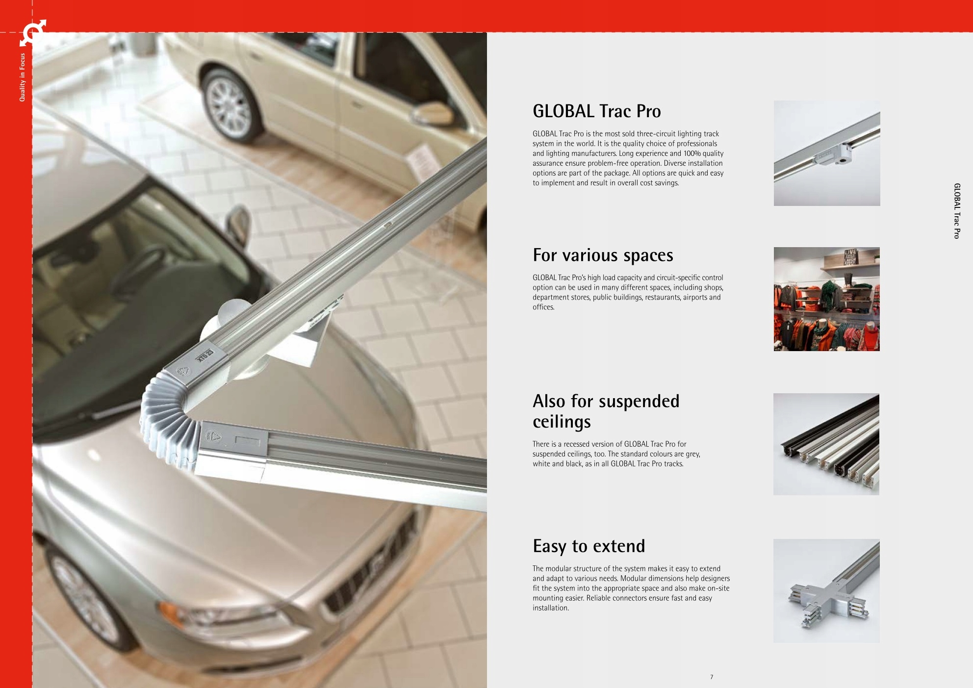 Global Track szynoprzewód 3m biały Rodzaj inny