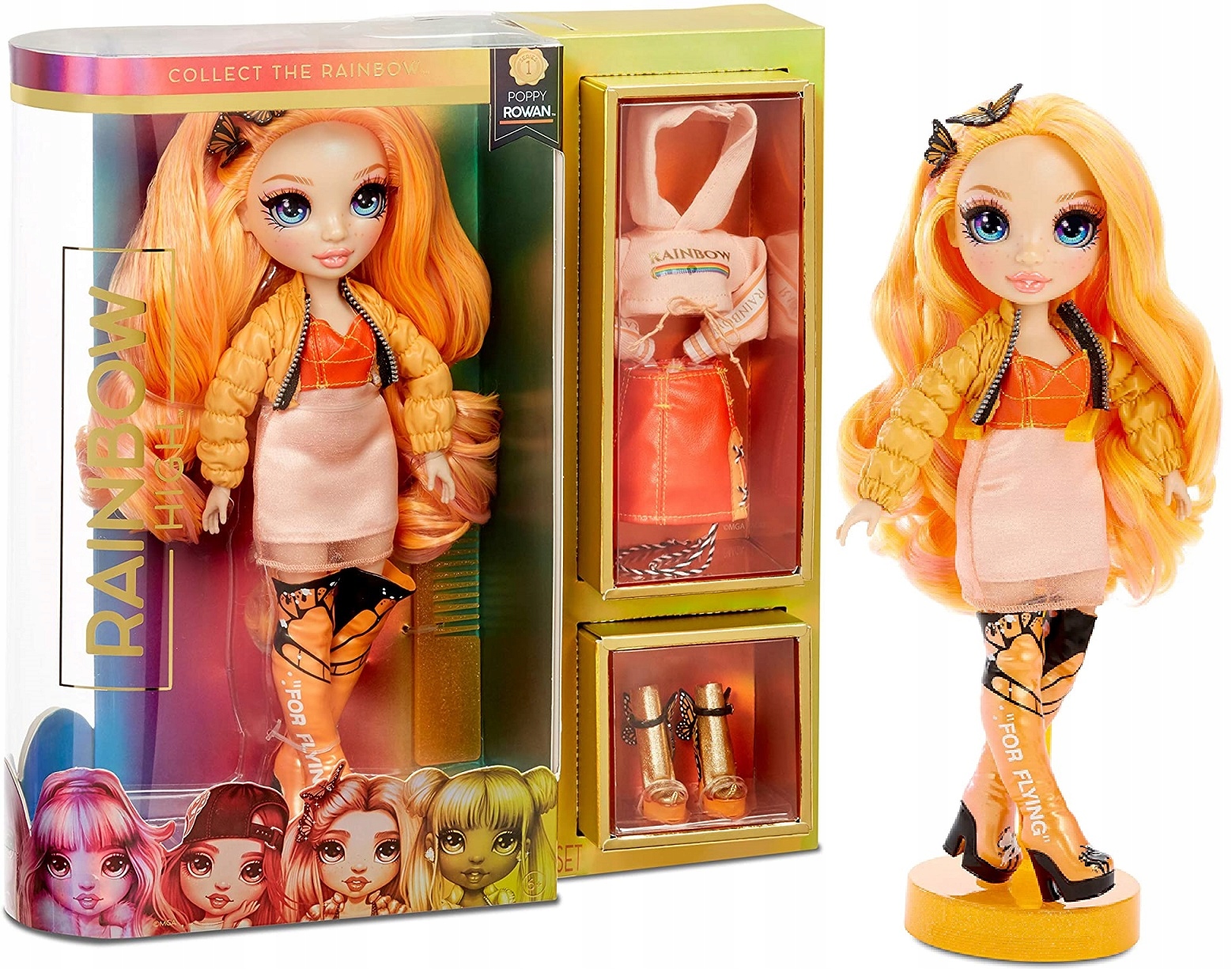 

Rainbow High Doll Tęczowa Modna Lalka Poppy Rowan